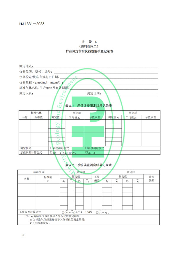 HJ 1331-2023《固定污染源廢氣總烴、甲烷和非甲烷總烴的測(cè)定便攜式催化氧化-氫火焰離子化檢測(cè)器法》-8